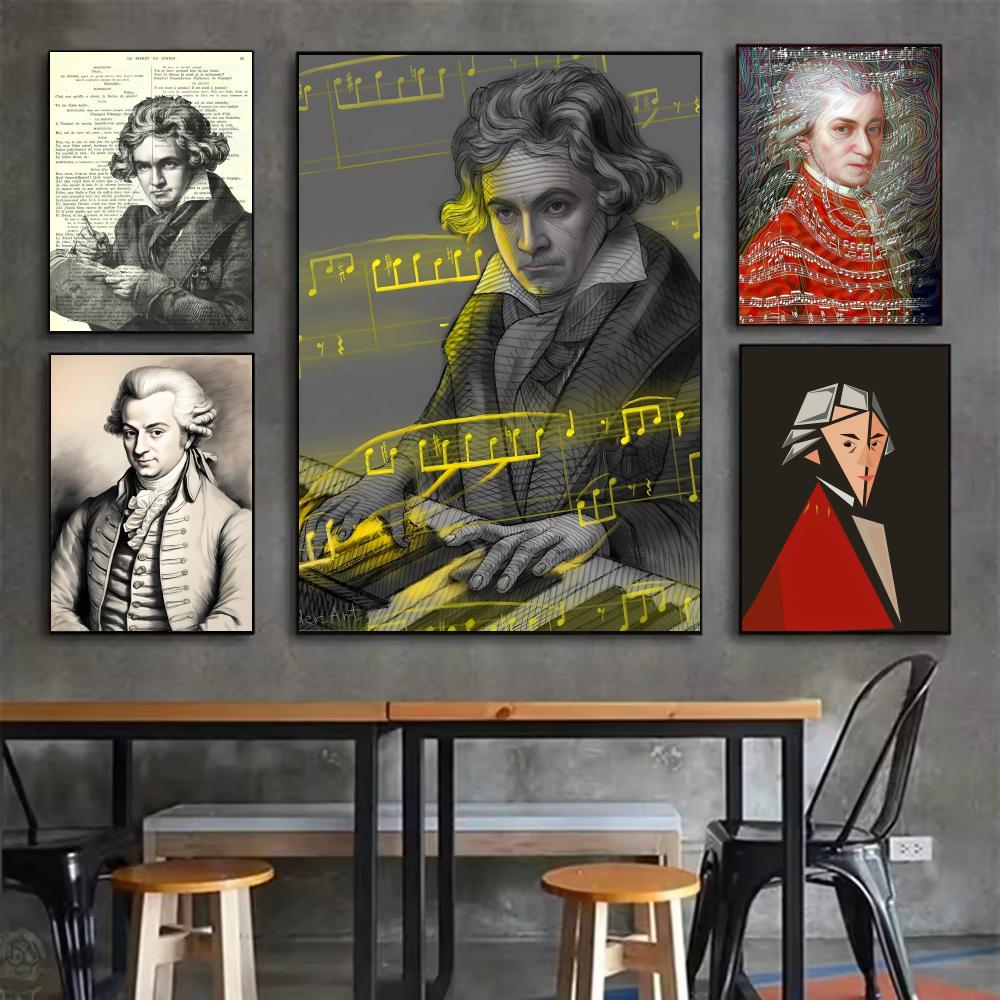 ملصق M-Mozart للموسيقى الكلاسي - مراجعة Interior Design Ideas وسعره