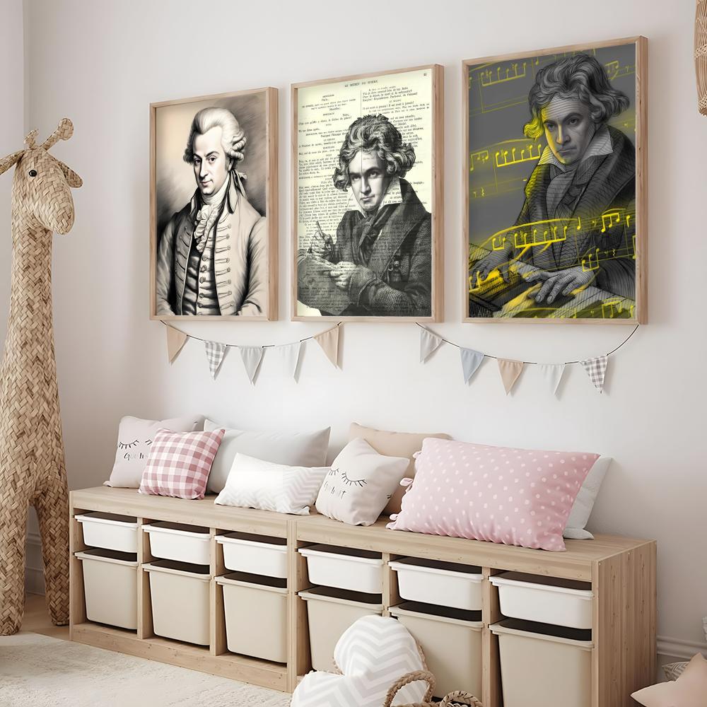 ملصق M-Mozart للموسيقى الكلاسي - مراجعة Interior Design Ideas وسعره