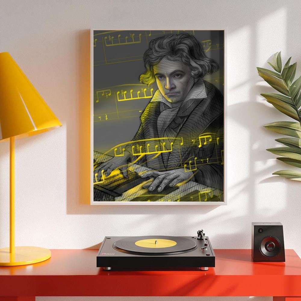 ملصق M-Mozart للموسيقى الكلاسي - مراجعة Interior Design Ideas وسعره