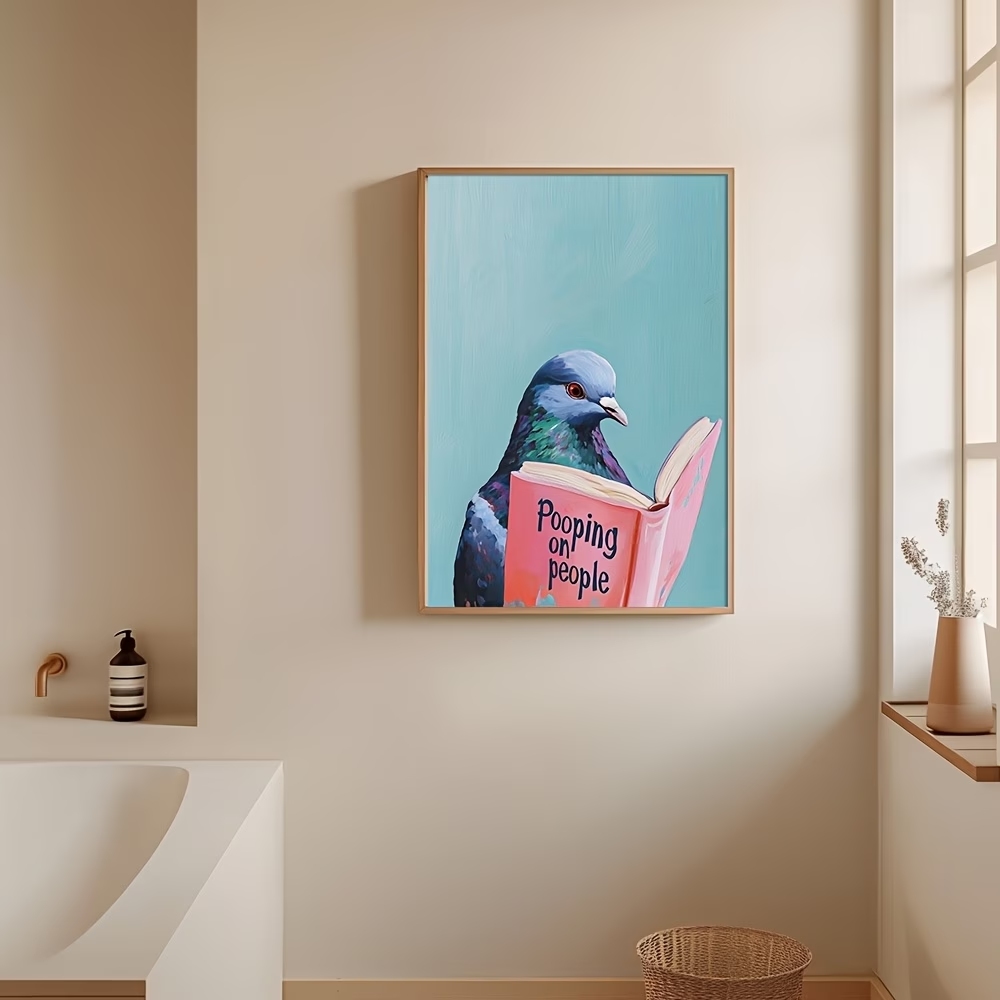 لوحة فنية حديثة لطيور الحمام ت - مراجعة Interior Design Room وسعره